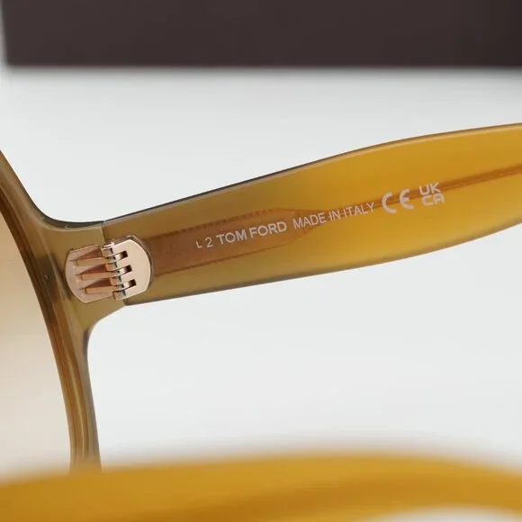 Tom Ford Jerry FT1222 41F Butterfly Sunglasses – Yellow/Brown